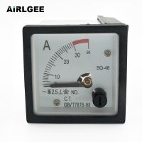 AC0-30A Range Analog Amperemeter SQ-48 Current Measure Ammeter Panel Meter GB/T7676-98