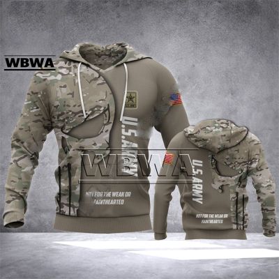 WBWA ชุดวอร์มแฟชั่นทหารสูทกองทัพทหาร,ชุดวอร์มเสื้อถักแบบสวมหัว3DPrint YL11เสื้อฮู้ดดี้ลำลองสำหรับผู้ชาย/ผู้หญิง