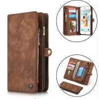 ¤ ELAIDE Luxury Genuine Leather Cover for iPhone X Case for iPhone X XR XS Max 10 6 6s 7 Plus Flip Wallet Cover for iPhone 7 Case