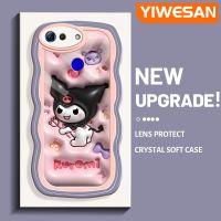 YIWESAN เคส V30 V20เคสสำหรับ Honor Pro,เคส3D ลาย Kuromi สีสันสดใสขอบครีมเคสโทรศัพท์โปร่งใสนิ่มกล้องกันกระแทกเคสใสฝาครอบโทรศัพท์ซิลิโคน