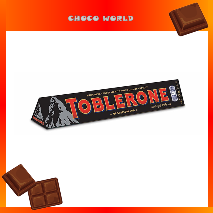 Toblerone Tone Bitter Sweet Chocolate 100g (Expiry Date JANUARY 2024) Lazada