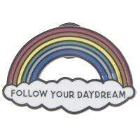 Cartoon Rainbow And Clouds Cute Brooch Enamel Enamel Pins Metal Colorful Natural Badge Corsage Brooches For Kids Men Women Rainbow Jewelry