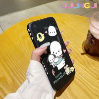 Jjlingji เคสสำหรับ Huawei P20 Pro,เคสแฟชั่นน่ารัก Pochacco เคสขอบสี่เหลี่ยมด้านข้างบางเคสมือถือเคสซิลิโคนนิ่มเคสป้องกันการกระแทก