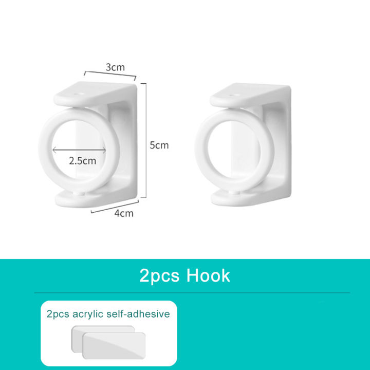 360-degree-brackets-hook-wall-corner-clothes-rail-holder-adjustable-punch-free-hook-curtain-rod