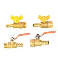 8mm 10mm 12mm Hose Barb x 1/4 3/8 1/2 quot; BSP Male Female Thread Brass Shut Off Ball Valve For Fuel Gas Water Oil Air