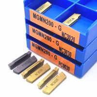 MGMN200-G NC3020 / NC3030 / PC9030 เม็ดมีดคาร์ไบด์ตัดแบบ slotted เครื่องมือกลึงโลหะ CNC MGMN เซาะร่องแทรกเครื่องมือตัด