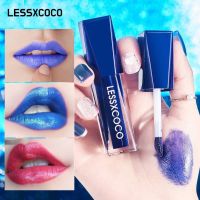 Litfly【LESSXCOCO】Best Seller ♦️ ?% ? 24H ลิปสติกเปลี่ยนสี/ลิปสติกกันน้ำติดทนนาน/ลิปสีน้ำเงิน/ลิปสติกเปลี่ยนสีดอกไม้คริสตัลเจลลี่ / ลิปสติกเปลี่ยนสีอุณหภูมิไม่ติดถ้วยให้ความชุ่มชื้นยาวนาน