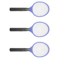 3X Batteries Operated Hand Racket Electric Mosquito Swatter Insect Home Garden Pest Bug Fly Mosquito Swatter Killer