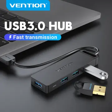 USB 3.0 Hub, 4 Port USB Data Hub 3.0 Multi USB Port Expander Dongle USB  Extension Multiport Adapter for Laptop, PC, Xbox, Flash Drive, Printer,  Camera, Keyborad, Mouse - Black 