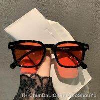 【LZ】☸✳✓  Fashion Square Sunglasses Woman Brand Designer Candy Colors Sun Glasses Female Retro Rivet Red Blue Mirror Oculos De Sol