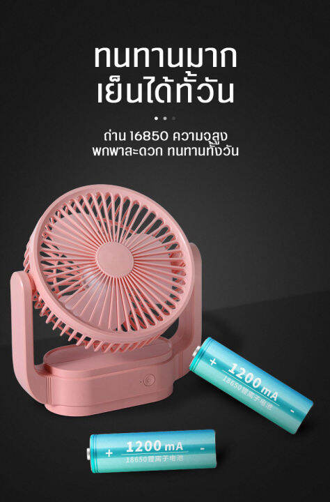 พัดลมตั้งโต๊ะ-แบบชาร์จไฟusb-รุ่น2033-พร้อมโคมไฟ-พัดลมขนาดเล็ก-พัดลมเหล็กดัด-ลมแรง-ทนทาน-เสียงเบา-พัดลมขนาดพกพา-เลือกได้หลายสี