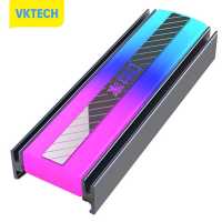 Vktech คูลเลอร์ฮีทซิงค์ M.2เย็น SSD 5V 3Pin ARGB 2280โซลิดสเตทหม้อน้ำฮาร์ดดิสก์