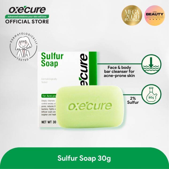 OXECURE Alden's Top Picks Body Acne Fighters (Sulfur Soap and Body