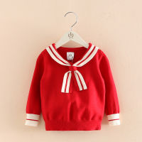 2021 Autumn Winter 2 3 4 5 6 7 8 9 10 12 Years ChildrenS Cotton Preppy Style Knitted School Student Sweater For Kids Baby Girl