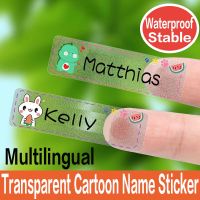 Personalised name stickers【14*46mm】Waterproof Tag Transparent Personalized Custom Name Sticker Kindergarten Stickers