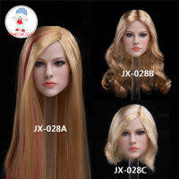 JX-028A Bc 16 Scale Avril Head Sculpt ยาวสั้น Curly ผมหญิงนักร้องหัว Sculpt สำหรับ12 "TBLeague Jiaou ตุ๊กตา