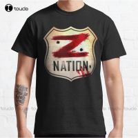 Z Nation เสื้อยืดมีกระดุมแบบคลาสสิกเสื้อยืดพิมพ์ลายดิจิตอล Unisex Xs-All Seasons เสื้อยืดท่อนบนเสื้อผ้าฝ้าย