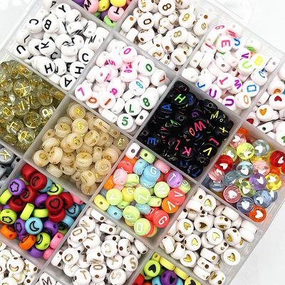 New 100pcs/lot 7x4mm 6x6mm Mixed Alphabet Letter Beads Charms Beads for Making Jewelry Diy Handmade Clothing Accessories
