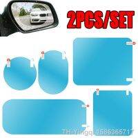 【hot】◆✔  2pcs Car Truck Rearview Mirror Rain-proof Film Window Glass Anti-Fog Anti-reflective Sticker Sizes