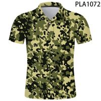 Summer Camouflage 3d Comics Printing Fashion Street Clothing Ropa De Hombre Short Sleeve Cool Men Camisas Ropa Cool Polo Homme 2023 new popular