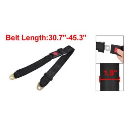 huawe Black Adjustable Two Point Auto Car Safety Seat Belt Lap Seatbelt