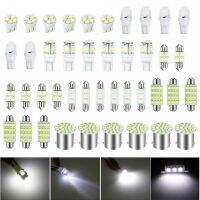 42 Pcs Car Interior White LED Light Mini Bulbs Kit 6000K Canbus Combo Map Trunk Dome Footwell Lamp License Plate Lights Bulbs Bulbs  LEDs  HIDs