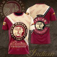 （Contact customer service to customize for you）Indian Motorcycle 3D Print Women/Men Tshirts  Polyester Oversizes Shirts Top（Childrens Adult Sizes）