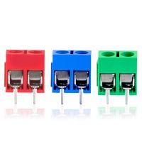 จัดส่งฟรี 20 ชิ้น/ล็อต KF301-5.0-2P Pitch 5.0 มม. ตรง 2 P สกรู PCB Terminal Block Connector สีฟ้าสีเขียวสีแดง-Caiweiz