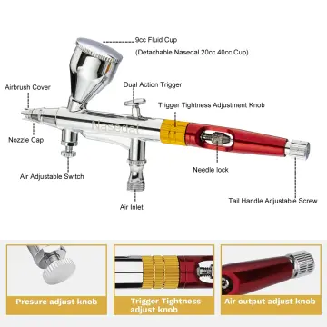 Airbrush Spray Tool 0.5mm Gravity Feed Double Action Airbrush Cake Tattoo  Pistola De Pintura Aerografo 20Cc 40Cc 