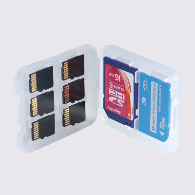 F eitong 8 สล็อต M icro SD TF SDHC MSPD การ์ดหน่วยความจำป้องกันกล่องกรณีการจัดเก็บข้อมูลผู้ถือ