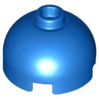 Lego part (ชิ้นส่วนเลโก้) No.553c Round 2 x 2 Dome Top - Hollow Stud with Bottom Axle Holder x Shape + Orientation