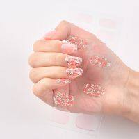 【CW】 16 Tips/Sheet Lucency Patterned Nails With Decoration Sticker Decals Plain Stickers Tape