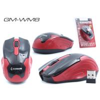 GEARMASTER เม้าส์ไร้สาย คุณภาพดี Wireless Mouse 1600 DPI รุ่น GTWM8 For PC , Labtop and Android Tv Box สี RED