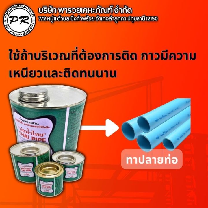 กาวท่อน้ำไทย-100-กรัม-กาวน้ำไทย-thai-pipe-กาวทาท่อ-น้ำยาประสานท่อ-อุปกรณ์ประปา-ระบบน้ำ-ของแท้ตรงตามรูป100-สินค้า-จากบริษัทพารวยเคหะภัณฑ์