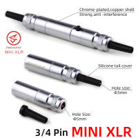 คุณภาพสูง3พิน4พิน3คอร์4คอร์ MINI XLR 4คอร์ Fe ปลั๊กตัวผู้และปลั๊กตัวผู้หัวไมโครโฟนไร้สาย