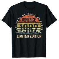 40Th Birthday Gift Elegant 1982 Limited Edition Tshirt