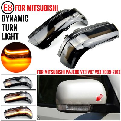 2Pcs LED Side Wing Dynamic Turn Signal Light Rearview Mirror Indicator For Mitsubishi Pajero V73 V77 V93 V97 2006 2019