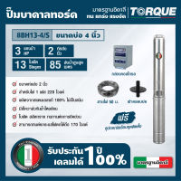 TORQUE TQ-SP-8BH13-4/S ปั๊มบาดาลทอร์ค ชุด Submersible Pump 3.0 HP. 13 ใบพัด 2" บ่อ 4" 220V.