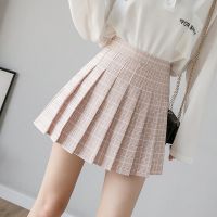 {Summer skirt} ROK Mini กระโปรงมีจีบผ้าตาหมากรุกสไตล์นักเรียนฤดูร้อนของผู้หญิงสำหรับเด็กนักเรียนผู้หญิงน่ารักๆจากโรงเรียนญี่ปุ่น