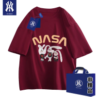 NY เสื้อยืดคู่สำหรับทั้งหญิงและชายคลาสสิกแขนลำลองขาสั้นเสื้อลำลองคอกลมทรงหลวมฤดูร้อนแฟชั่น