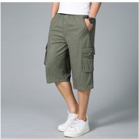 COD SDFERTREWWE Plus Size Outdoor Short Pants Men Cargo Shorts Fashion Big Pocket Capri pants over the knee Running Shorts XL-5XL