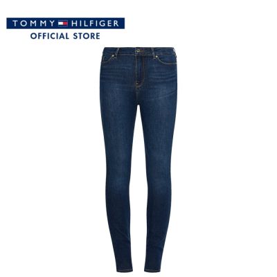 Tommy Hilfiger กางเกงขายาวผู้หญิง รุ่น WW0WW32748 1BS - สีน้ำเงิน
