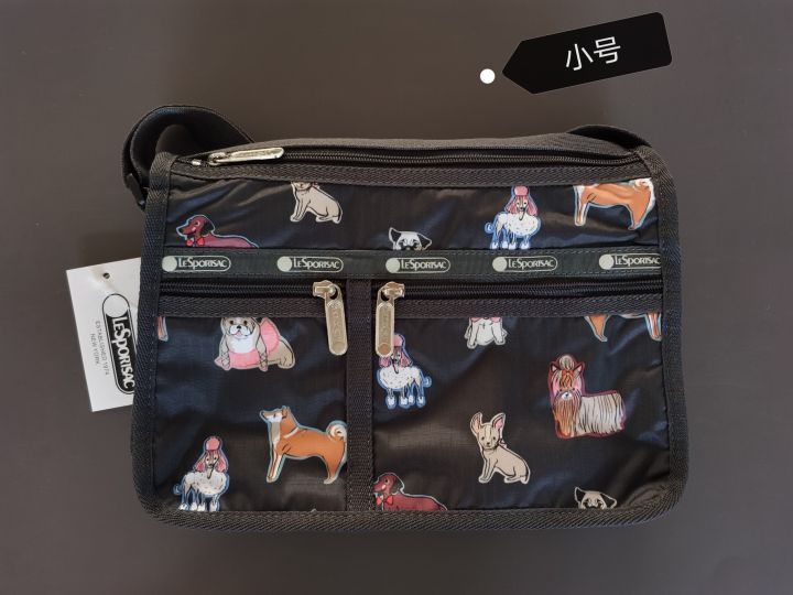 lesportsac-2023-ลดล้างสต๊อกกระเป๋าหญิงแฟชั่น-planet-พิมพ์กระเป๋าสะพายความจุขนาดใหญ่กระเป๋าสะพายกระเป๋าถือ7507ขนาดเล็ก