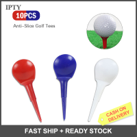 IPTY 10pcs พลาสติก Anti-Slice กอล์ฟ Tees เก้าอี้รูป Tees 85mm Golf Tees Ball nails