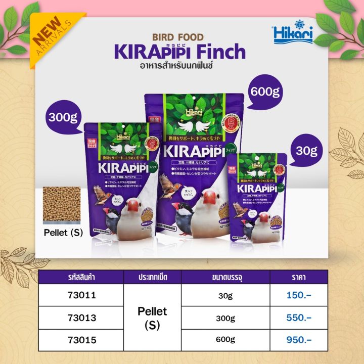 hikari-kirapipi-parakeete-อาหารนกแก้ว-ฟอพัส-เลิฟเบิร์ด-หงส์หยกนำเข้าจากประเทศญี่ปุ่น