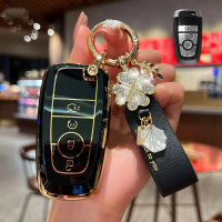 HushdgTPU รถ Remote Key Case Shell สำหรับ Ford Fusion Mustang Explorer F150 F250 F350 Edge S-MAX Ranger Lincoln Mondeokouh