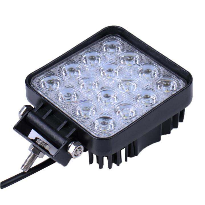 led-floodlight-ไฟสปอร์ตไลท์-แบบเหลี่ยม-ขนาด-4-นิ้ว-กำลังไฟ-48-watt-12v-24v-เเสงขาว-จำนวน-1-ชิ้น