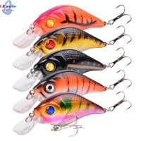 5ชิ้นเหยื่อ Crankbaits ชุดเหยื่อตกปลาชุดคิทพร้อมตะขอแหลมสำหรับเบสตกปลาน้ำเค็มน้ำจืด