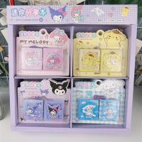 【6】 New Anime Sanrio Mini Sharing Book Coloring Pages PU Pocket Notepad Cute Childrens Portable Notebook