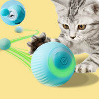 ของเล่นแมวอัจฉริยะ Automatic Rolling Ball Interactive for Kitty Training Supplies USB Rechargeable Self Rotating Pet Playing Toy-lihaibo2